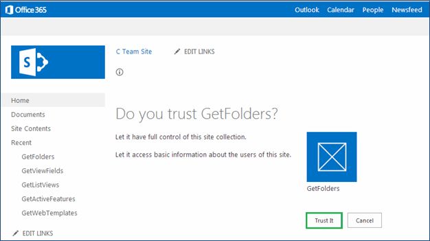 Getting Folders in SharePoint